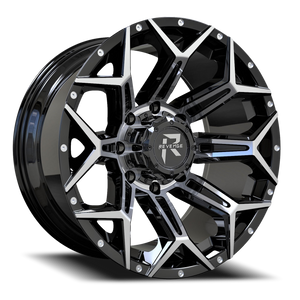 Revenge Rv202 Wheel 20x10 5x139.7 & 5x150 Black Machined -19mm | RV202-201051397150-19BM