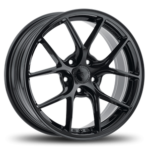 Rock Forged Ff10 Wheels Rims 16x7 5x100 Gloss Black 35mm | FF10-167500+35GB