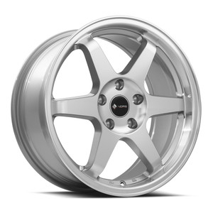 Vors Tr37 Wheels Rims 17x8 5x114.3 Silver Machined W/ Machined Lip 35mm | TR37178051435SF