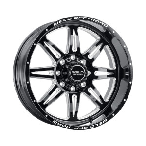 Weld Off-Road Cheyenne Wheels Rims 20x10 5x127 5x139.7 Gloss Black Milled -18mm | W13200057475