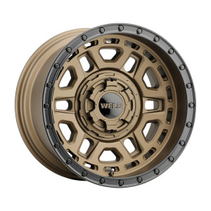 Weld Off-Road Crux Wheels Rims 17x9 5x114.3 5x127 Satin Bronze W/ Satin Black Ring -35mm | W12079026363