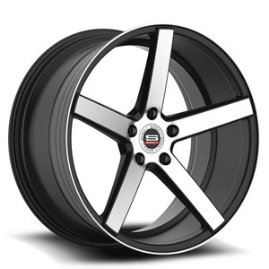 Spec-1 Sp-36 Wheels Rims 20x9.5 Blank Custom Drilled Gloss Black & Brushed 42mm | SP3620954042GBB
