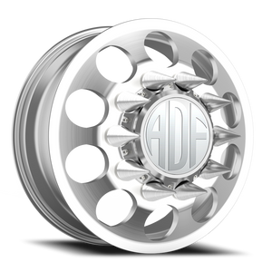Adf Big Mac Dually Wheel - 20x8.25 8x165.1 Brushed 144mm - FREE T-SHIRT INCLUDED! | D102BR208221+144