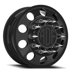 Adf Classic Dually Wheel 22x8.25 10x225 Gloss Black 144mm - FREE T-SHIRT INCLUDED! | D101GB228227+144