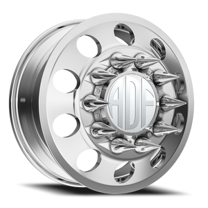 Adf Classic Dually Wheel - 22x8.25 8x165.1 Polished 144mm - FREE T-SHIRT INCLUDED! | D101PP228221+144