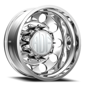 Adf Classic Dually Wheel - 22x8.25 8x165.1 Polished -167mm - FREE T-SHIRT INCLUDED! | D101PP228221-167