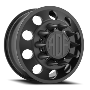 Adf Classic Dually Wheel - 22x8.25 8x165.1 Satin Black 144mm - FREE T-SHIRT INCLUDED! | D101SB228221+144