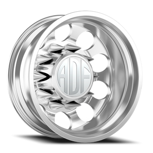 Adf Big Mac Dually Wheel - 22x8.25 8x165.1 Brushed -167mm - FREE T-SHIRT INCLUDED! | D102BR228221-167