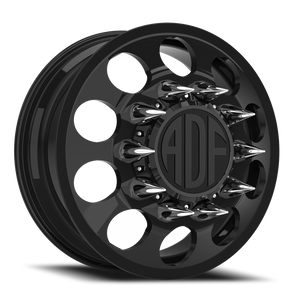 Adf Big Mac Dually Wheel 20x8.25 8x165.1 Gloss Black 144mm - FREE T-SHIRT INCLUDED! | D102GB208222+144