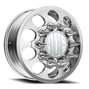 Adf Big Mac Dually Wheel 24x8.25 8x165.1 Polished 144mm - FREE T-SHIRT INCLUDED! | D102PP248222+144
