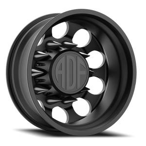 Adf Big Mac Dually Wheel - 20x8.25 8x165.1 Satin Black -167mm - FREE T-SHIRT INCLUDED! | D102SB208221-167