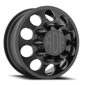 Adf Big Mac Dually Wheel 24x8.25 8x200 Satin Black 144mm - FREE T-SHIRT INCLUDED! | D102SB248225+144