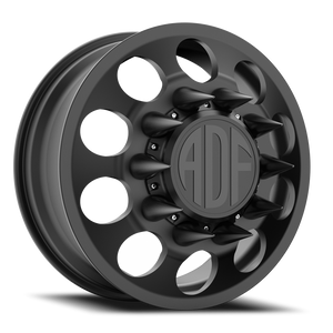 Adf Big Mac Dually Wheel 24x8.25 8x210 Satin Black 144mm - FREE T-SHIRT INCLUDED! | D102SB248226+144