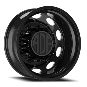 Adf Peterson Dually Wheel - 24x8.25 8x165.1 Gloss Black/Machined -167mm - FREE T-SHIRT INCLUDED! | D103BM248221-167