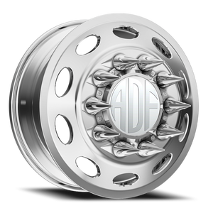 Adf Peterson Dually Wheel 20x8.25 8x170 Polished 144mm - FREE T-SHIRT INCLUDED! | D103PP208223+144