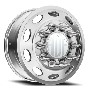 Adf Peterson Dually Wheel 22x8.25 8x165.1 Polished 144mm - FREE T-SHIRT INCLUDED! | D103PP228222+144