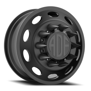 Adf Peterson Dually Wheel 22x8.25 8x165.1 Satin Black 144mm - FREE T-SHIRT INCLUDED! | D103SB228222+144
