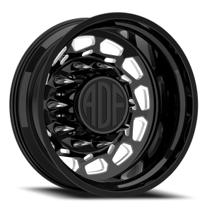 Adf Payload Left Dually Wheel 24x8.25 8x200 Gloss Black/Machined -167mm - FREE T-SHIRT INCLUDED! | D201BM248225-167L