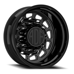 Adf Payload Left Dually Wheel 20x8.25 8x200 Gloss Black -167mm - FREE T-SHIRT INCLUDED! | D201GB208225-167L