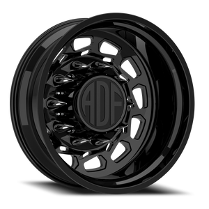 Adf Payload Left Dually Wheel 28x8.25 8x170 Gloss Black -156mm - FREE T-SHIRT INCLUDED! - MINIMUM PURCHASE OF 4 WHEELS | D201GB288223-156L