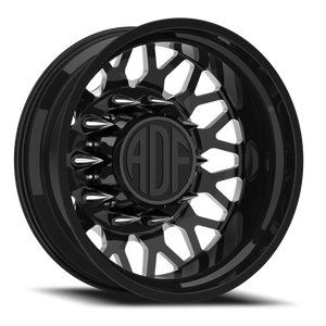 Adf Hot Shot Dually Wheel 22x8.25 8x210 Gloss Black/Machined -167mm - FREE T-SHIRT INCLUDED! | D202BM228226-167
