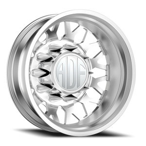 Adf Hot Shot Dually Wheel - 22x8.25 8x165.1 Brushed -167mm - FREE T-SHIRT INCLUDED! | D202BR228221-167