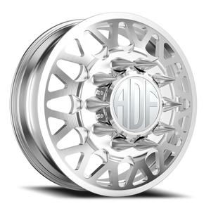 Adf Hot Shot Dually Wheel 28x8.25 8x170 Brushed 132mm - FREE T-SHIRT INCLUDED! - MINIMUM PURCHASE OF 4 WHEELS | D202BR288223+132