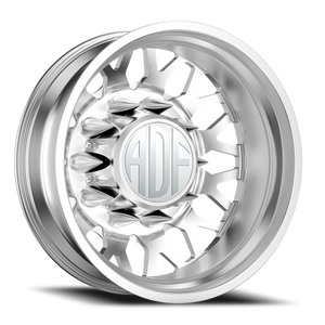Adf Hot Shot Dually Wheel 28x8.25 8x210 Brushed -156mm - FREE T-SHIRT INCLUDED! - MINIMUM PURCHASE OF 4 WHEELS | D202BR288226-156