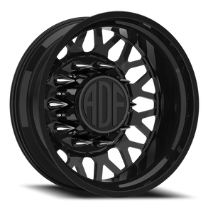 Adf Hot Shot Dually Wheel - 24x8.25 8x165.1 Gloss Black -167mm - FREE T-SHIRT INCLUDED! | D202GB248221-167