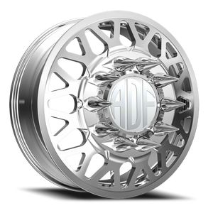 Adf Hot Shot Dually Wheel - 24x8.25 8x165.1 Polished 144mm - FREE T-SHIRT INCLUDED! | D202PP248221+144