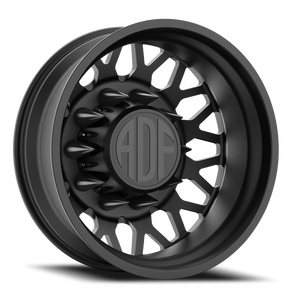Adf Hot Shot Dually Wheel 22x8.25 8x200 Satin Black -167mm - FREE T-SHIRT INCLUDED! | D202SB228225-167