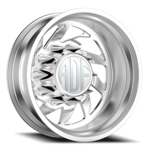 Adf Contractor Left Dually Wheel 22x8.25 10x225 Brushed -167mm - FREE T-SHIRT INCLUDED! | D203BR228227-167L