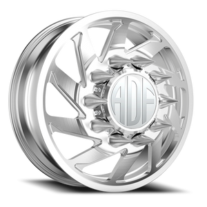 Adf Contractor Right Dually Wheel 26x8.25 8x170 Brushed 132mm - FREE T-SHIRT INCLUDED! - MINIMUM PURCHASE OF 4 WHEELS | D203BR268223+132R