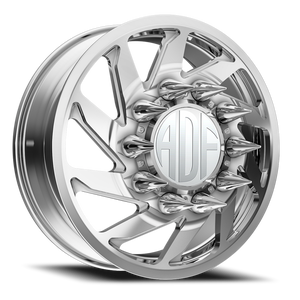 Adf Contractor Right Dually Wheel 24x8.25 8x170 Polished 144mm - FREE T-SHIRT INCLUDED! | D203PP248223+144R