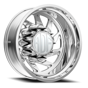 Adf Contractor Left Dually Wheel 24x8.25 8x200 Polished -167mm - FREE T-SHIRT INCLUDED! | D203PP248225-167L