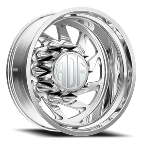 Adf Contractor Left Dually Wheel 28x8.25 8x210 Polished -156mm - FREE T-SHIRT INCLUDED! - MINIMUM PURCHASE OF 4 WHEELS | D203PP288226-156L