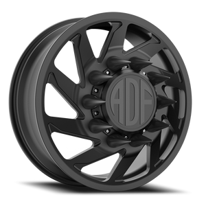 Adf Contractor Left Dually Wheel 20x8.25 8x210 Satin Black 144mm - FREE T-SHIRT INCLUDED! | D203SB208226+144L