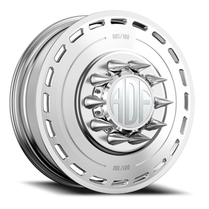 Adf Ltd Dually Wheel 22x8.25 8x200 Brushed 144mm - FREE T-SHIRT INCLUDED! | D204BR228225+144