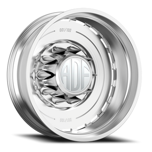 Adf Ltd Dually Wheel 22x8.25 8x200 Brushed -167mm - FREE T-SHIRT INCLUDED! | D204BR228225-167