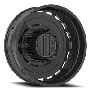 Adf Ltd Dually Wheel - 22x8.25 8x165.1 Gloss Black -167mm - FREE T-SHIRT INCLUDED! | D204GB228221-167