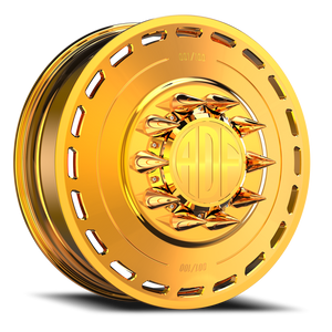 Adf Ltd Dually Wheel - 20x8.25 8x165.1 24K Gold 144mm - FREE T-SHIRT INCLUDED! | D204GD208221+144