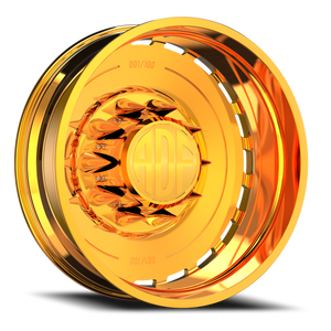 Adf Ltd Dually Wheel 22x8.25 10x225 24K Gold -167mm - FREE T-SHIRT INCLUDED! | D204GD228227-167
