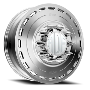 Adf Ltd Dually Wheel 20x8.25 8x210 Polished 144mm - FREE T-SHIRT INCLUDED! | D204PP208226+144