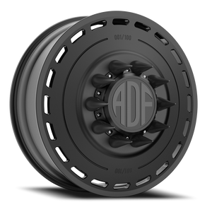 Adf Ltd Dually Wheel 20x8.25 8x210 Satin Black 144mm - FREE T-SHIRT INCLUDED! | D204SB208226+144
