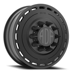 Adf Ltd Dually Wheel 22x8.25 10x225 Satin Black 144mm - FREE T-SHIRT INCLUDED! | D204SB228227+144