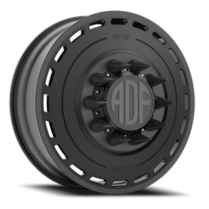 Adf Ltd Dually Wheel 24x8.25 10x225 Satin Black 144mm - FREE T-SHIRT INCLUDED! | D204SB248227+144