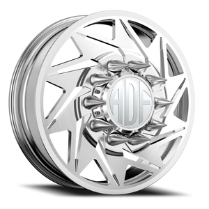 Adf Flex Left Dually Wheel 28x8.25 8x165.1 Brushed 132mm. - FREE T-SHIRT INCLUDED! - MINIMUM PURCHASE OF 4 WHEELS | D205BR288221+132L