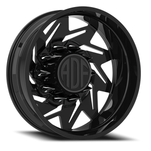 Adf Flex Right Dually Wheel 22x8.25 10x225 Gloss Black -167mm - FREE T-SHIRT INCLUDED! | D205GB228227-167R
