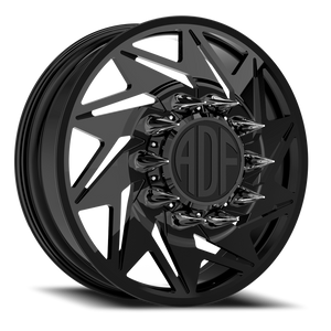 Adf Flex Right Dually Wheel 24x8.25 8x165.1 Gloss Black 144mm - FREE T-SHIRT INCLUDED! | D205GB248222+144R