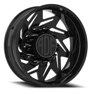 Adf Flex Right Dually Wheel 26x8.25 8x170 Gloss Black -156mm - FREE T-SHIRT INCLUDED! - MINIMUM PURCHASE OF 4 WHEELS | D205GB268223-156R